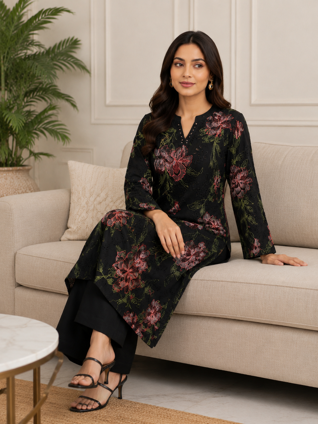 Breeze Karandi Embroidered Suit,