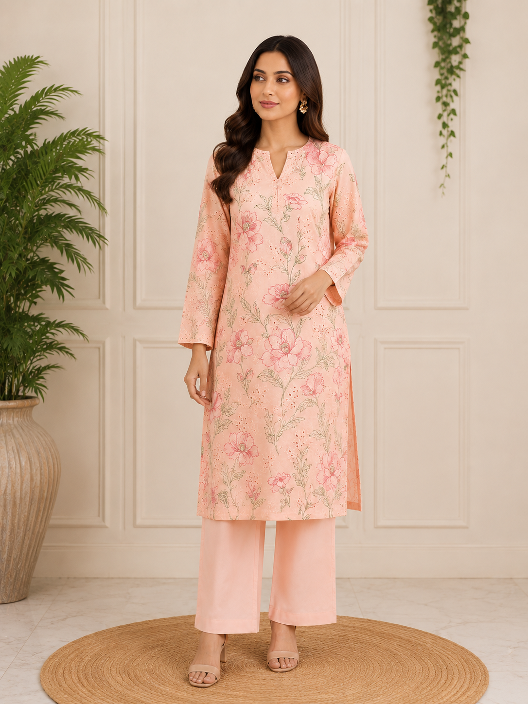 Breeze Karandi Embroidered Suit,
