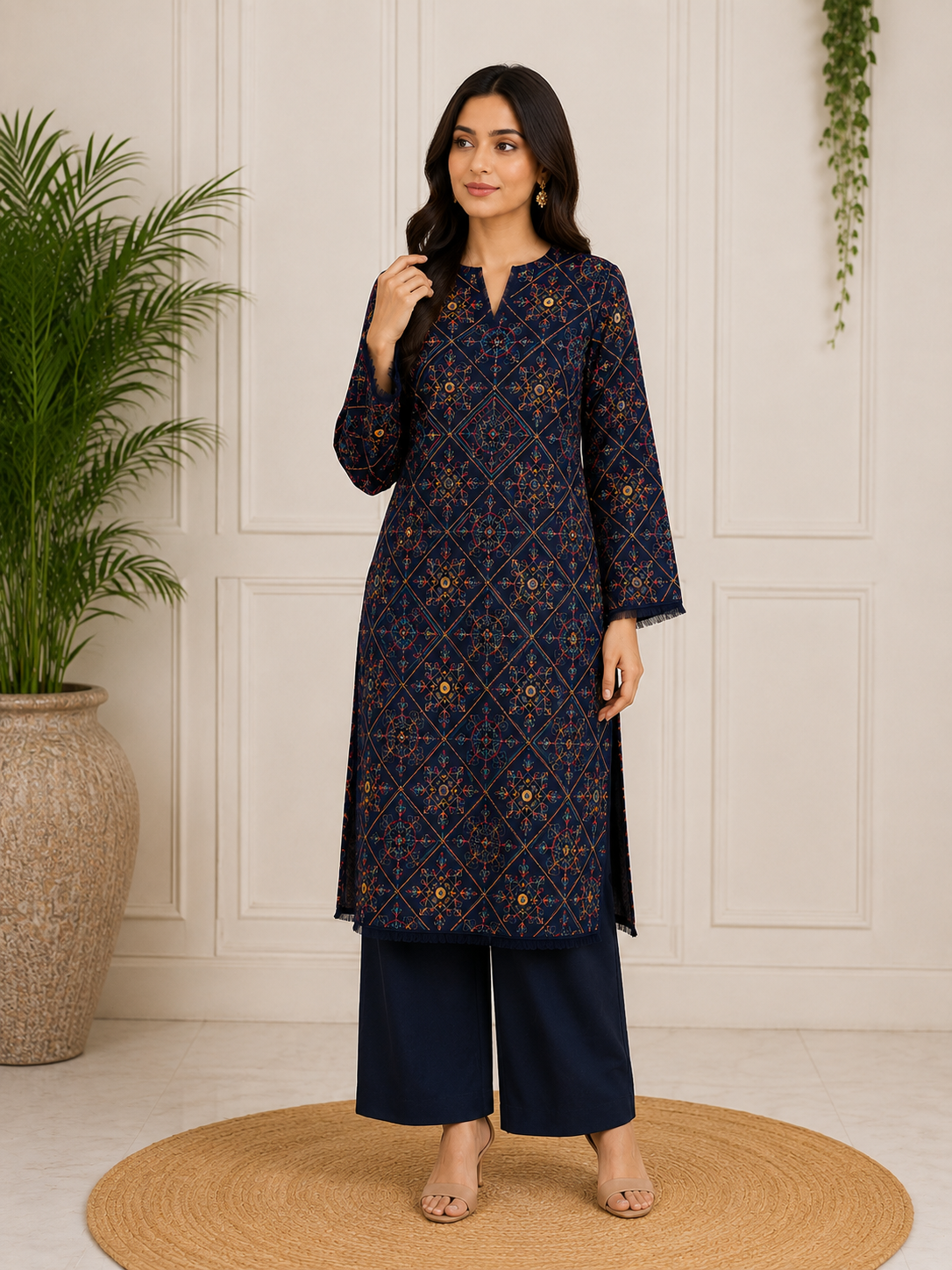Breeze Karandi Embroidered Suit,