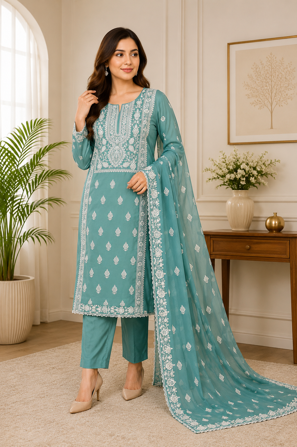 Breeze Lawn 3-Piece Ready-to-Wear Suit