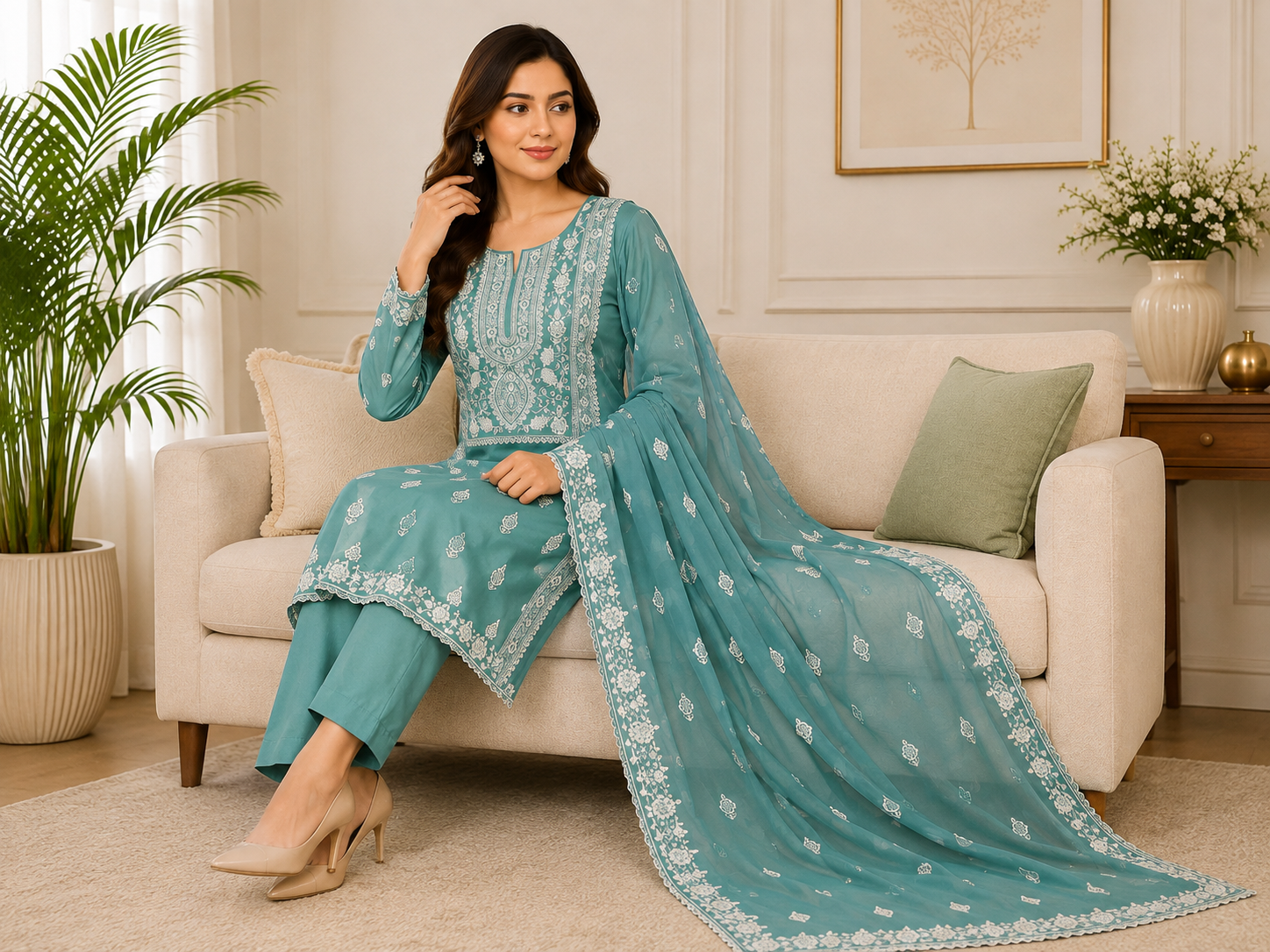 Breeze Lawn 3-Piece Ready-to-Wear Suit