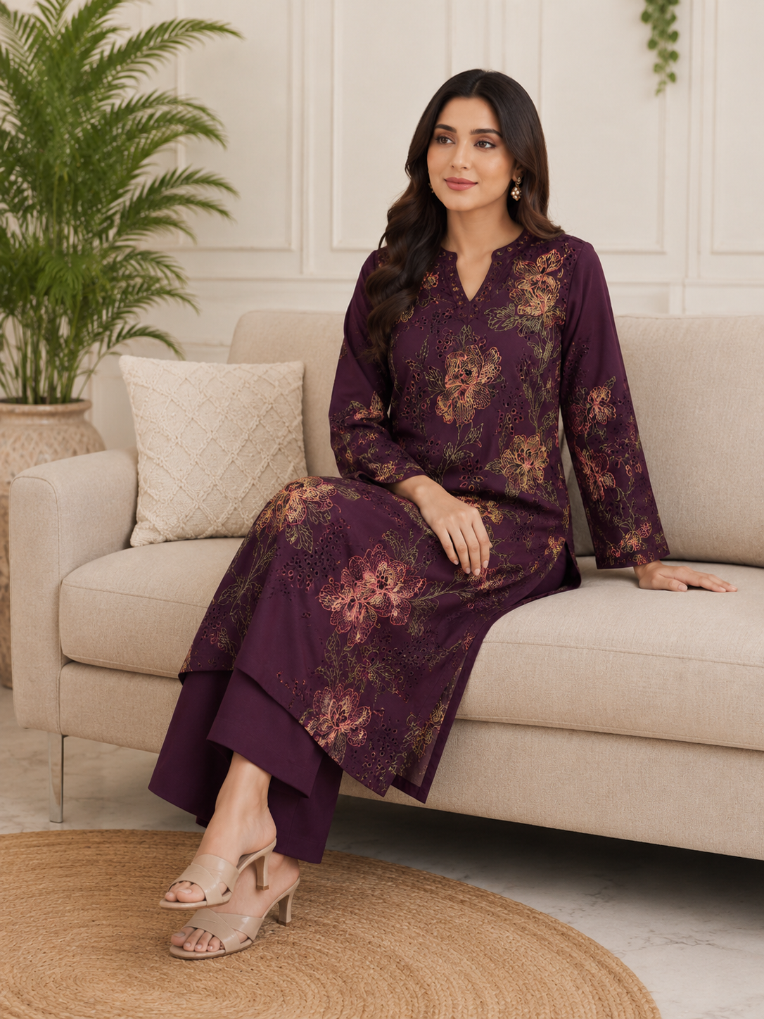 Breeze Karandi Embroidered 2-Piece Suit